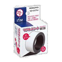 (日本直邮)国誉磁片带 薄 0.8x25x1000mm 白Maku-307NW 可书写