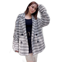 Japan direct mail BIG check large plaid coat GYDA Chester coat