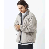 Japanese direct mail green label relaxing mens reversible design nylon and suede jacket
