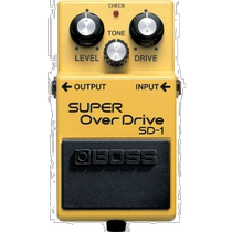 Гитара BOSSSuperOverDrive с гитарными эффектами SD-1