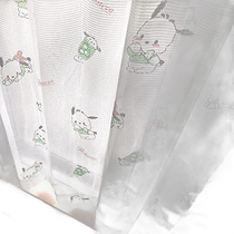 (Japanese direct mail) SANRIO lace curtains Pochacco green UV sun protection wide 100 x 176cm