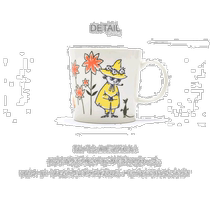 Japan Direct mail ARABIA Nordic Wind MOOMIN Mark cup 0 3L ABC illustrator ceramic coffee cup