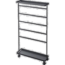 (Direct mail from Japan) Yamazaki laundry supplies storage trolley rack black approximately W50XD15XH91 including caster tower