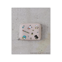 Japanese direct mail Japanese trend EFOLE EFOLE×はぴだんぶい fake leather print mini wallet