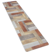 (Direct Mail from Japan) Oka Wiping Kitchen Mat About 45cmx180cm Brown (Wood)