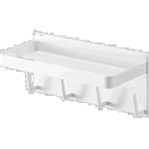(Direct mail from Japan) Yamazaki Industrial Magnetic Bathroom Rack and Hook Bathroom Storage White W18XD8 5XH