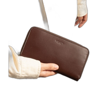 Japan direct mail COACH buffalo leather zipper clutch 21796 MPL