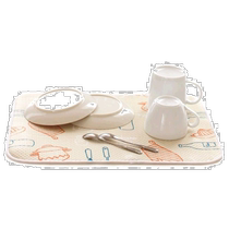 (Japan Direct Mail) Oka Kitchen Cutlery Drain Suction Pad 30 X 40cm Mi White