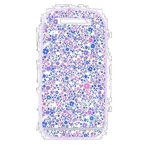 (Direct mail from Japan) Colorful Candy Style school bag cover for primary school students with blue flowers N41415