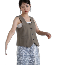 Direct mail from Japan N (N Natural Beauty Basic) Womens Square Collar Front Button Vest 16642