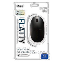 (Direct Mail from Japan) Nakabayashi Mouse DIGIO 2 Bluetooth Mouse 3 Buttons Blue Light LED Black 42