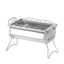 Japan direct mail LOGOS ROSY desktop stainless steel grill BBQ barbecue single camping 81064170