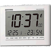 (Direct mail from Japan) Rhythm Alarm Clock 12 9x16 9x2 8cm White 8RZ203SR03