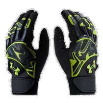 Nichia Errands Under Armor Mens Two-Handed Baseball Gloves Black Lime S A-10