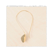 Japan Direct Mail Agete Akado K10 Color Quartz Earrings Green One Size