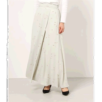 Japan Direct Mail CLANE Womens Original Floral Pattern Long Skirt High Waist Design Slimming Elegant Spring