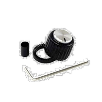 (Direct mail from Japan) DAddario lock button LokNob plastic black silver PW-LNL-01BS
