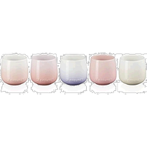 Japan Direct Post (Japan Direct Post) Le Creuset Cool Colourful Sphere Cups 5 suits Pink
