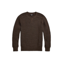 Japan direct mail Double RL mens cotton wool blended knitted crew neck sweater MNRRSWE16820162