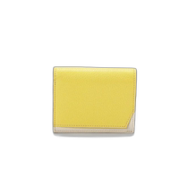 Japanese direct mail TOPKAPI slimming two-color leather folding wallet