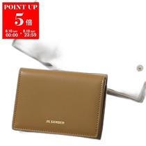 Japan Direct Mail JIL SANDER Tri-fold Wallet JSPU840161 WUS69158N Womens Leather Fan