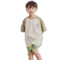 Japan Direct mail Life Support Products Children printed cotton Zip Long sleeves T-shirt 011034