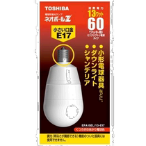 (Direct mail from Japan) Toshiba fluorescent lamp bulb ZA type 60W type interface diameter 17mm warm light