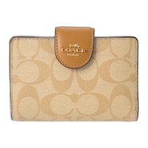 Japan Direct Mail Coach Bifold Wallet COACH Signature C0082 IMNLJ Womens Brown Brown