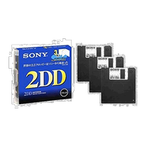 (Japan Direct Mail) Sony 3 5 Type floppy disk Microsoft disc 2dd 3 pieces with convenience case