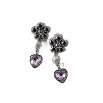 Japanese direct mail flower jewelry earrings CALNAMUR ear clip