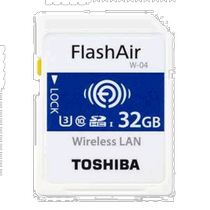 Travail indépendant | Toshiba Wireless SDHC Memory Card Class10 32 Go UHS-1Flash SD-UWA