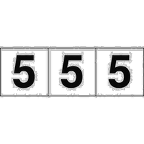 Japan direct mail Japan direct purchase TRUSCO digital sticker 50×50 5 white black text 3 pieces TSN