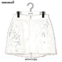 Japan direct mail Viva Heart Golf 012-77041 JQ wool double-sided skirt off-white (005)