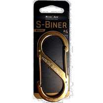 (Japan Direct Mail) Niteize Nai Love S Type Plated Mountaineering Buckle Gold#4户外SOP-CMN-SB420