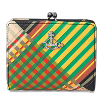 Japan direct mail Vivienne Westwood bi-fold wallet plaid print 51010058U L0074 O