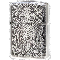 (Japanese direct mail) ZIPPOs treasure lighter silver double-sided solid classical patterned embossed decoration 11210