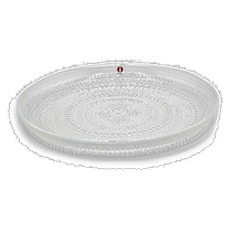 Japan direct mail IITTALA imported dewdrop creative glass fruit salad bowl cute dinner plate