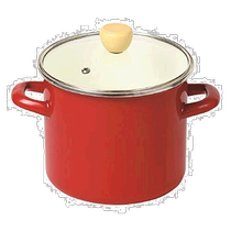 (Direct mail from Japan) Pearl Metal enamel soup pot 16cm red