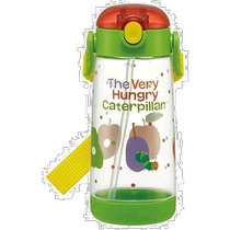 (Direct mail from Japan) Skater Childrens Water Bottle with Straw 480ml Hungry Caterpillar PDS
