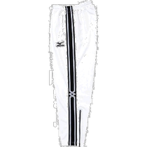 (Japanese direct mail) Mizuno Mezzinung Mens sports pants white with lower swing zipper minimalist trend