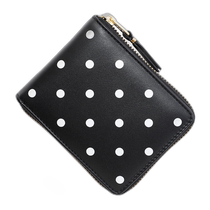 Japan direct mail COMME des GARCONS bi-fold wallet with coin purse sa7100pd dot printed leather