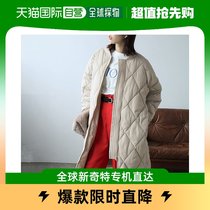 (Direct Mail from Japan) Geera Womens Down Jacket Mid-Length Off-White Versatile Fashion Trend Daily Loose