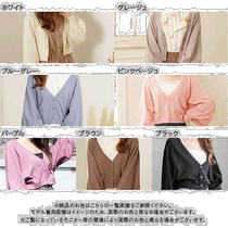 Self-operated｜Yumetenbo Dream Vision Volume Short Cardigan (Brown) Zipper