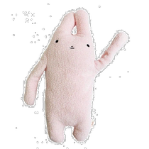 (Direct Mail from Japan) Shinada Childrens Ragdoll Plush Rabbit Childrens Toy Posing FMPS-0138R