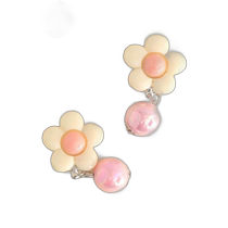 Japanese direct mail flower pearl earrings apres les cours other jewelry