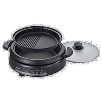 Japan Direct mail (Japanese direct mail) tiger card 3 5L frying pan 2-piece deep pot barbecue dish with cover CQE