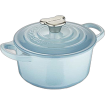 Japan direct mail (Japan direct mail) Le Creuset cool color enamel pot handle 14cm sea blue gas fire IH