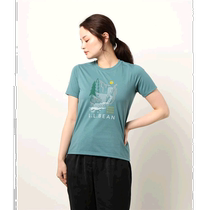 Japan Direct Mail L L Bean Lady Japanese Edition Pattern Sports T-shirt Quick-dry Breathable Material Comfort