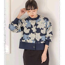 Japanese direct mail LOWRYS FARM womens casual short long-sleeved knitted cardigan light and breathable in spring and summer easy