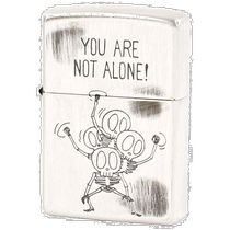 (Japan Direct Mail) ZIPPOs Baolighter No 200YOUARENOTALONE Dance of the Skull